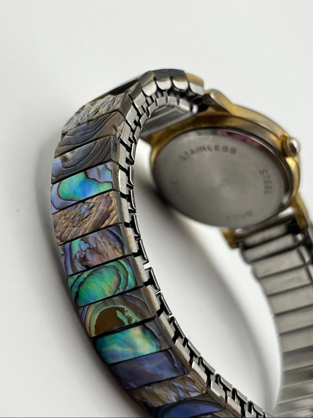 Women's Abalone Shell Dial Watch in Iridescent Multicolor